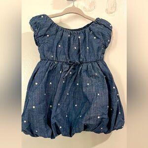 Old Navy Toddler Polka Dot Bubble Denim Dress